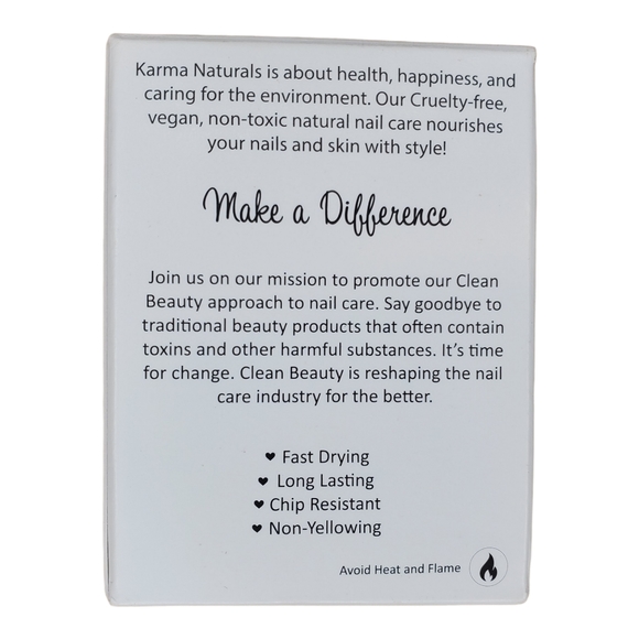 Karma Naturals Nail Polish Duo - Snowflake and Soirée Red - Picture 7 of 8